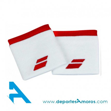 Muñequeras Babolat LOGO Blancas