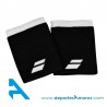 Muñequeras Babolat LOGO Negras-Blancas
