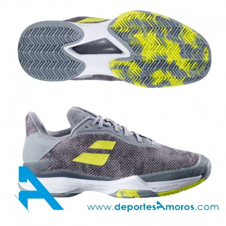Zapatillas Babolat JET TERE CLAY Gris-Amarillo