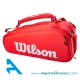 Raquetero Wilson SUPER TOUR x15 Red