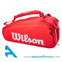 Raquetero Wilson SUPER TOUR x15 Red