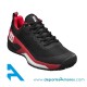 Zapatillas Wilson RUSH PRO 4.5 CLAY Negro-Rojo