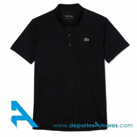 Polo Lacoste BASIC Manga Corta Negro