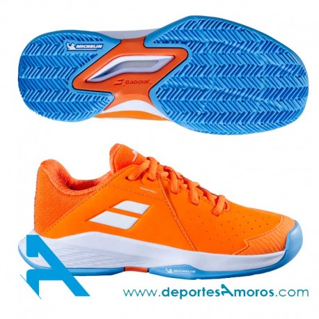 Zapatillas Babolat PROPULSE CLAY JUNIOR 3 Naranja
