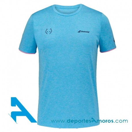 Camiseta Babolat CREW NECK TEE LEBRÓN Celeste