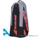 Raquetero Babolat PURE STRIKE RH x6 Plata-Naranja