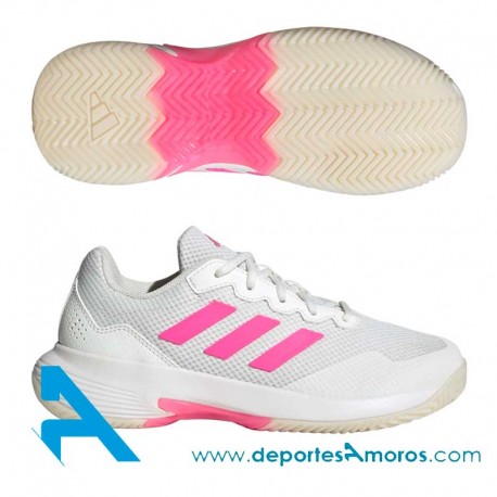 Zapatillas Adidas GAMECOURT 2 W Blanco-Rosa