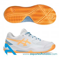 Zapatillas Asics GEL DEDICATE 8 PADEL GS Blanco