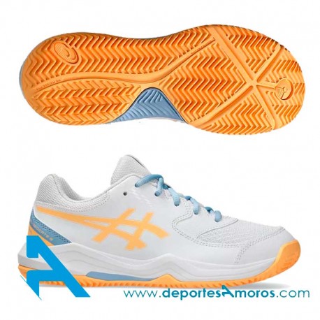 Zapatillas Asics GEL DEDICATE 8 PADEL GS Blanco