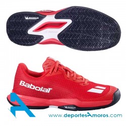Zapatillas Babolat JET MATCH CLAY JR Rojo
