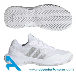 Zapatillas Adidas GAMECOURT 2 W Blanco-Plata