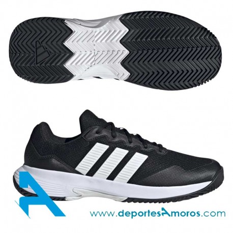 Zapatillas Adidas GAMECOURT 2 Negro-Blanco
