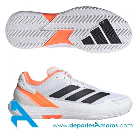 Zapatillas Adidas DEFIANT SPEED 2 Blanco-Naranja