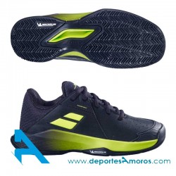 Zapatillas Babolat PROPULSE CLAY JUNIOR 3 Negro-Amarillo