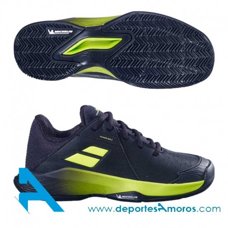 Zapatillas Babolat PROPULSE CLAY JUNIOR 3 Negro-Amarillo