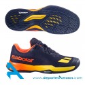 Zapatillas Babolat JET MATCH CLAY JR Negro-Amarillo