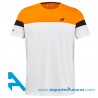 Camiseta Babolat PERF CREW NECK TEE Naranja/Blanco